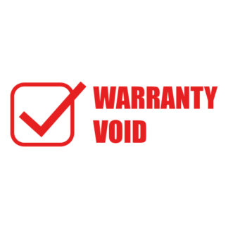 Warranty Void Decal (Red)